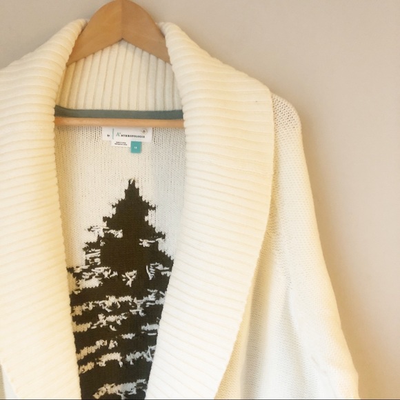 Anthropologie Evergreen Creamgreen 